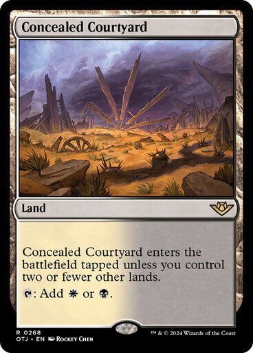 Magic the Gathering Concealed Courtyard Outlaws of Thunder Junction