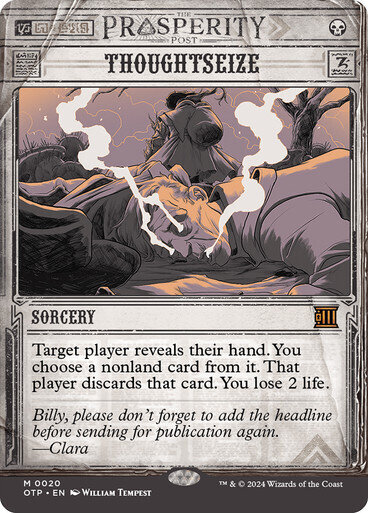 Magic the Gathering Thoughtseize Outlaws of Thunder Junction Breaking News