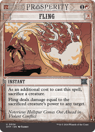 Magic the Gathering Fling Outlaws of Thunder Junction Breaking News