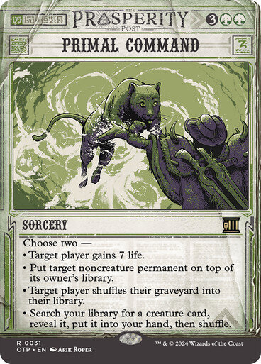 Magic the Gathering Primal Command Outlaws of Thunder Junction Breaking News
