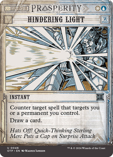 Magic the Gathering Hindering Light Outlaws of Thunder Junction Breaking News