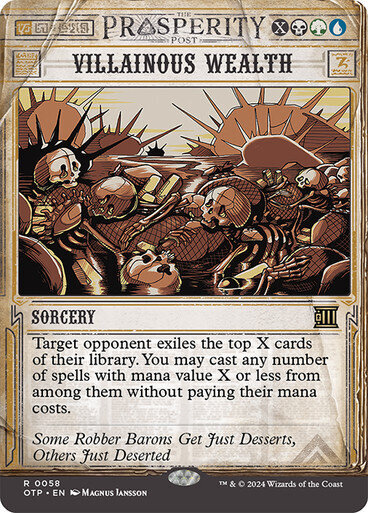 Magic the Gathering Villainous Wealth Outlaws of Thunder Junction Breaking News