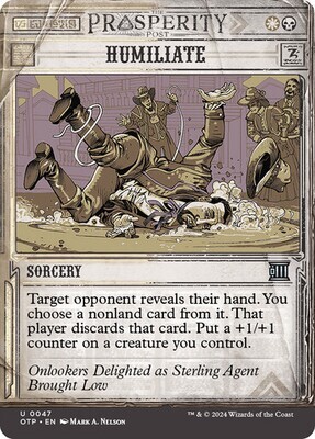 Magic the Gathering Humiliate Outlaws of Thunder Junction Breaking News