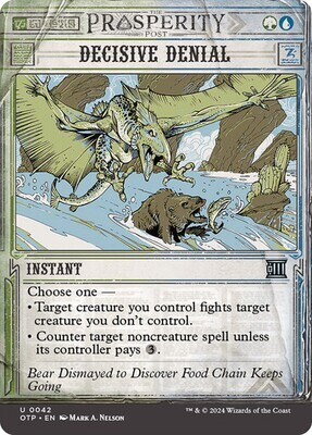 Magic the Gathering Decisive Denial Outlaws of Thunder Junction Breaking News