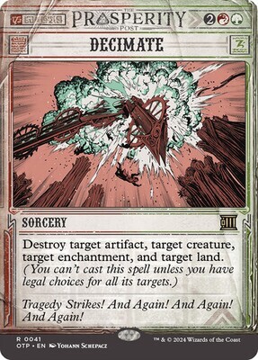 Magic the Gathering Decimate Outlaws of Thunder Junction Breaking News