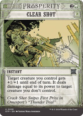 Magic the Gathering Clear Shot Outlaws of Thunder Junction Breaking News