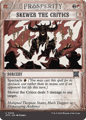 Magic the Gathering Skewer the Critics Outlaws of Thunder Junction Breaking News