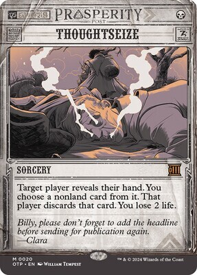 Magic the Gathering Thoughtseize Outlaws of Thunder Junction Breaking News