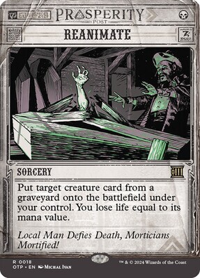 Magic the Gathering Reanimate Outlaws of Thunder Junction Breaking News
