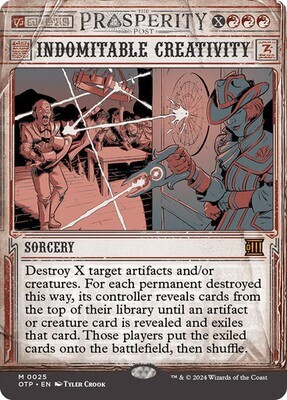 Magic the Gathering Indomitable Creativity Outlaws of Thunder Junction Breaking News