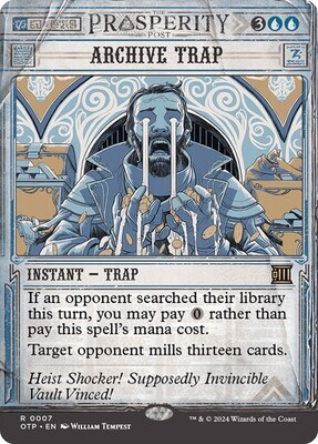 Magic the Gathering Archive Trap Outlaws of Thunder Junction Breaking News
