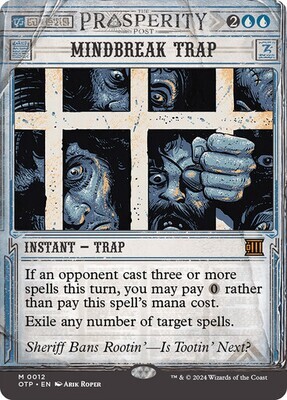 Magic the Gathering Mindbreak Trap Outlaws of Thunder Junction Breaking News