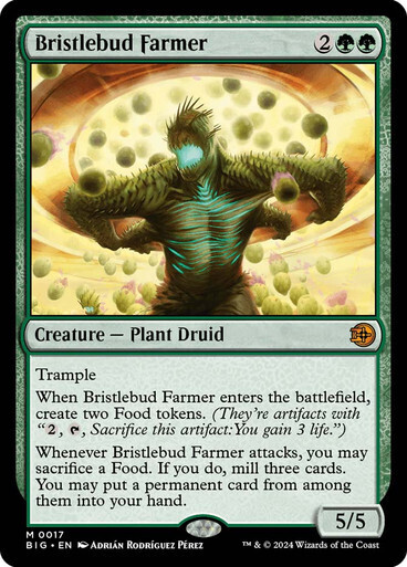 Magic the Gathering Bristlebud Farmer Outlaws of Thunder Junction The Big Score
