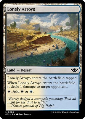 Magic the Gathering Lonely Arroyo Outlaws of Thunder Junction