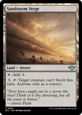 Magic the Gathering Sandstorm Verge Outlaws of Thunder Junction