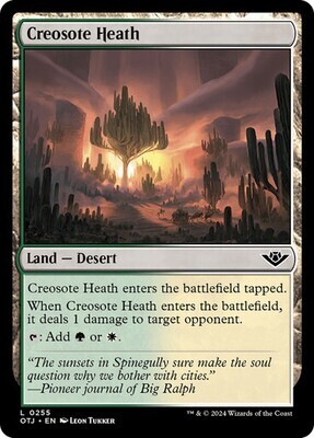 Magic the Gathering Creosote Heath Outlaws of Thunder Junction