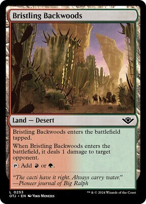 Magic the Gathering Bristling Backwoods Outlaws of Thunder Junction