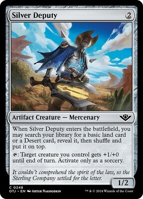 Magic the Gathering Silver Deputy Outlaws of Thunder Junction