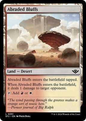 Magic the Gathering Abraded Bluffs Outlaws of Thunder Junction