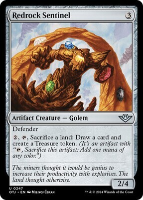 Magic the Gathering Redrock Sentinel Outlaws of Thunder Junction