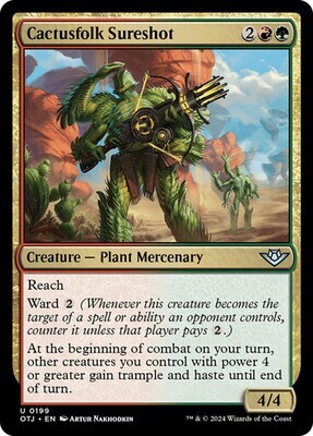 Magic the Gathering Cactusfolk Sureshot Outlaws of Thunder Junction