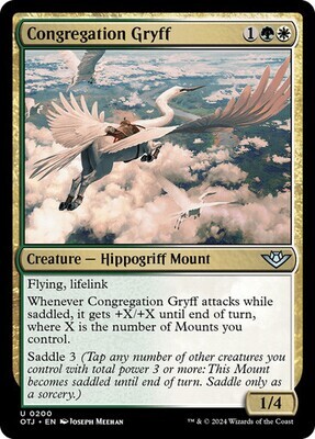 Magic the Gathering Congregation Gryff Outlaws of Thunder Junction