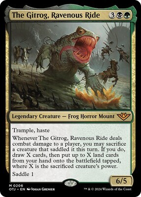 Magic the Gathering The Gitrog, Ravenous Ride Outlaws of Thunder Junction