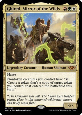 Magic the Gathering Ghired, Mirror of the Wilds Outlaws of Thunder Junction