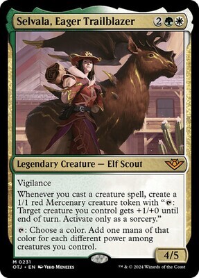 Magic the Gathering Selvala, Eager Trailblazer Outlaws of Thunder Junction