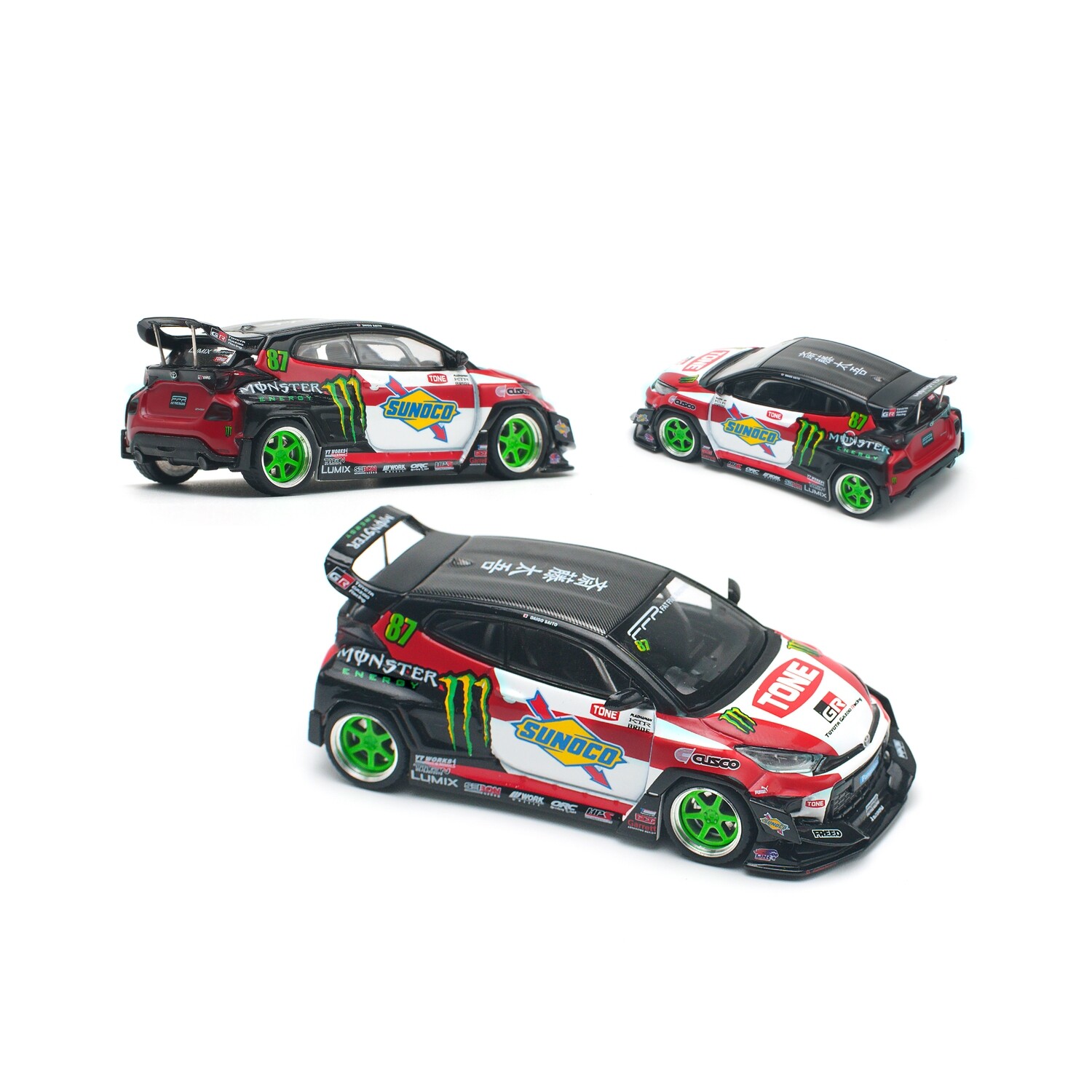 PRE-ORDER POPRACE 1/64 PANDEM GR YARIS DAIGO SAITO