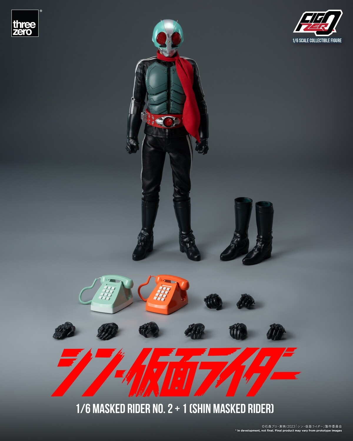 PRE-ORDER ThreeZero SHIN MASKED RIDER - FigZero 1/6 Masked Rider No.2+1 (SHIN MASKED RIDER)