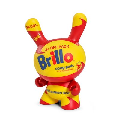 PRE-ORDER Kid Robot Andy Warhol 8&quot; Masterpiece Vinyl Yellow Brillo Box Dunny- Limited Edition of 300