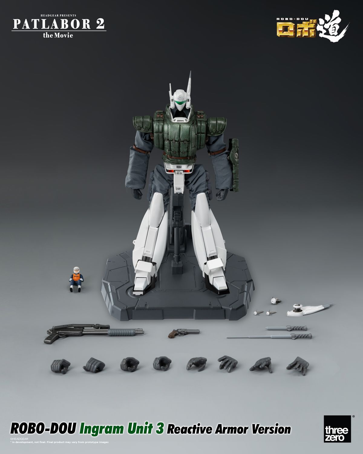 PRE-ORDER ThreeZero Patlabor 2: The Movie - ROBO-DOU Ingram Unit 3 Reactive Armor Version