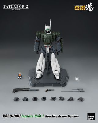 PRE-ORDER ThreeZero Patlabor 2: The Movie - ROBO-DOU Ingram Unit 1 Reactive Armor Version