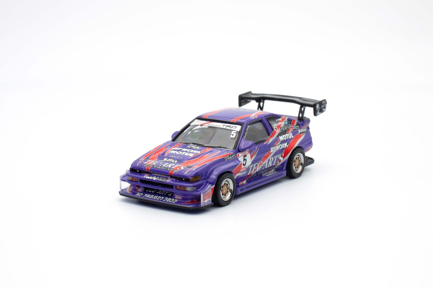 PRE-ORDER Tiny 1/64 Die-Cast TOYOTA SPRINTER TRUENO AE86 N2 PROJECT BY Tec-Art&#39;s