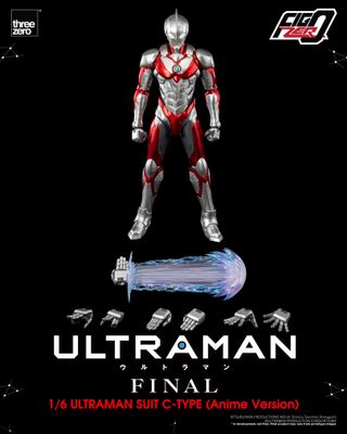 PRE-ORDER ThreeZero  Anime ‘ULTRAMAN’ FINAL Season - FigZero 1/6 ULTRAMAN SUIT C-TYPE (Anime Version)