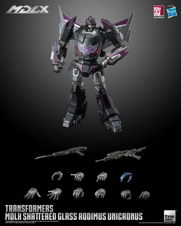 PRE-ORDER ThreeZero Transformers - MDLX Shattered Glass Rodimus Unicronus