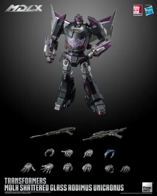 PRE-ORDER ThreeZero Transformers - MDLX Shattered Glass Rodimus Unicronus