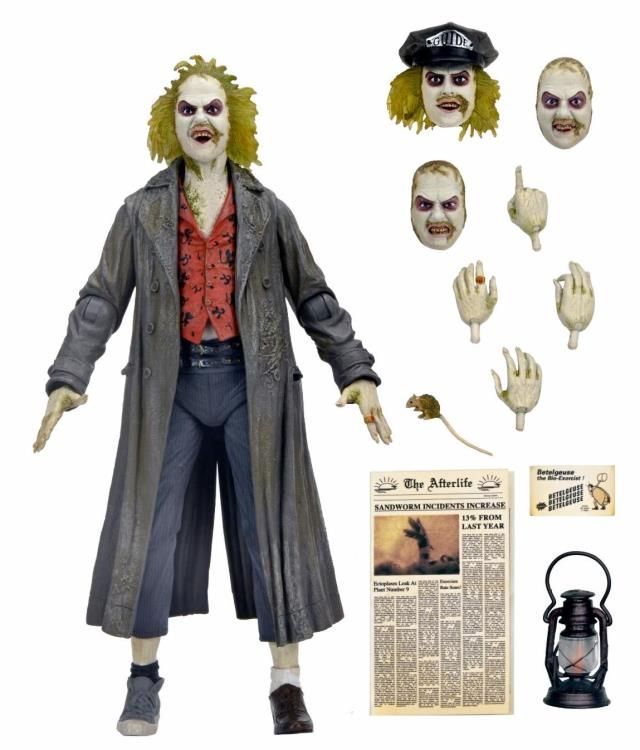 PRE-ORDER NECA Beetle Juice 1988 - Ultimate Beetlejuice Tour Guide &quot;The Bio-Exorcist&quot; 7&quot; Action Figure