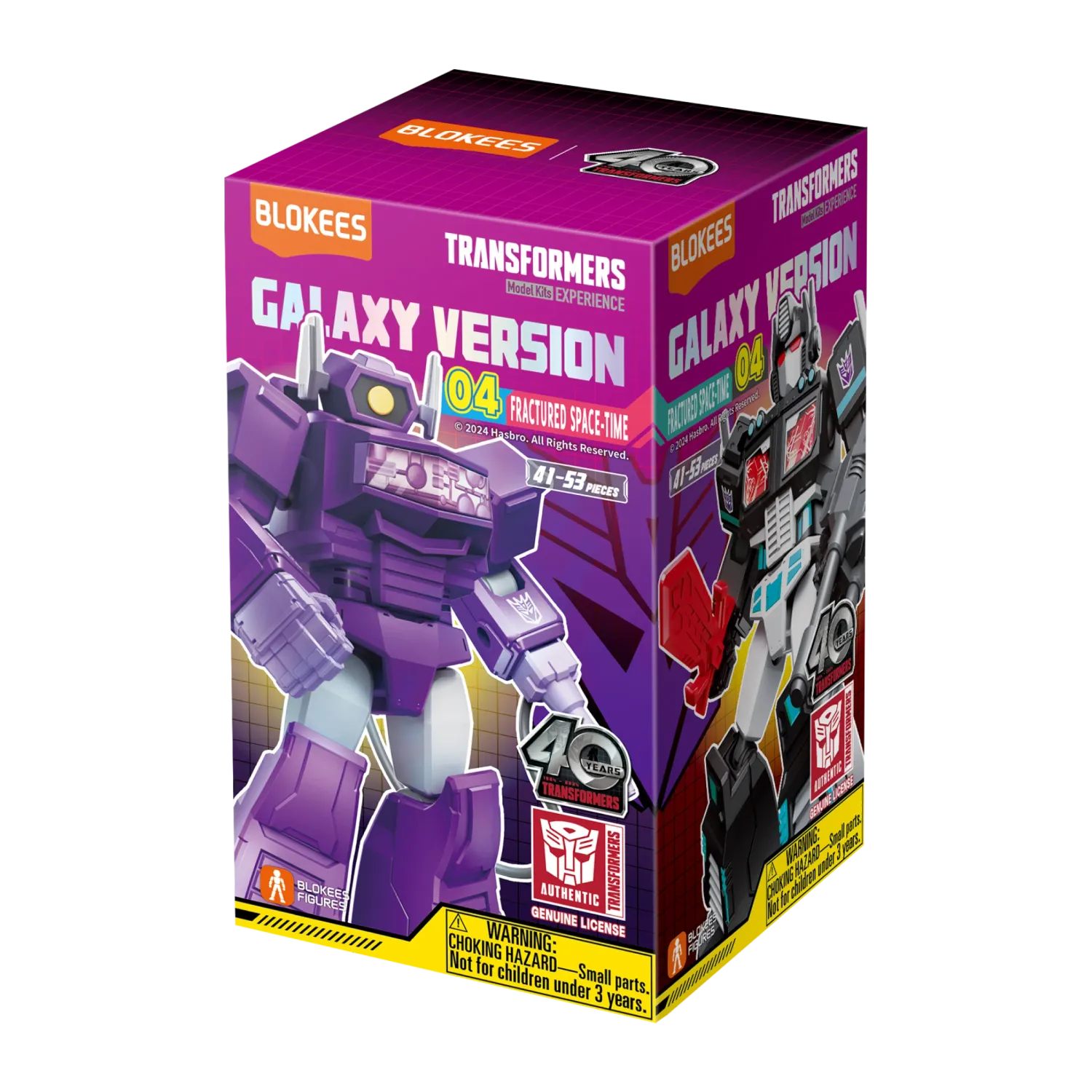 PRE-ORDER Blokees Transformers Galaxy Version 04 Fractured Space Time Blind Box Figure