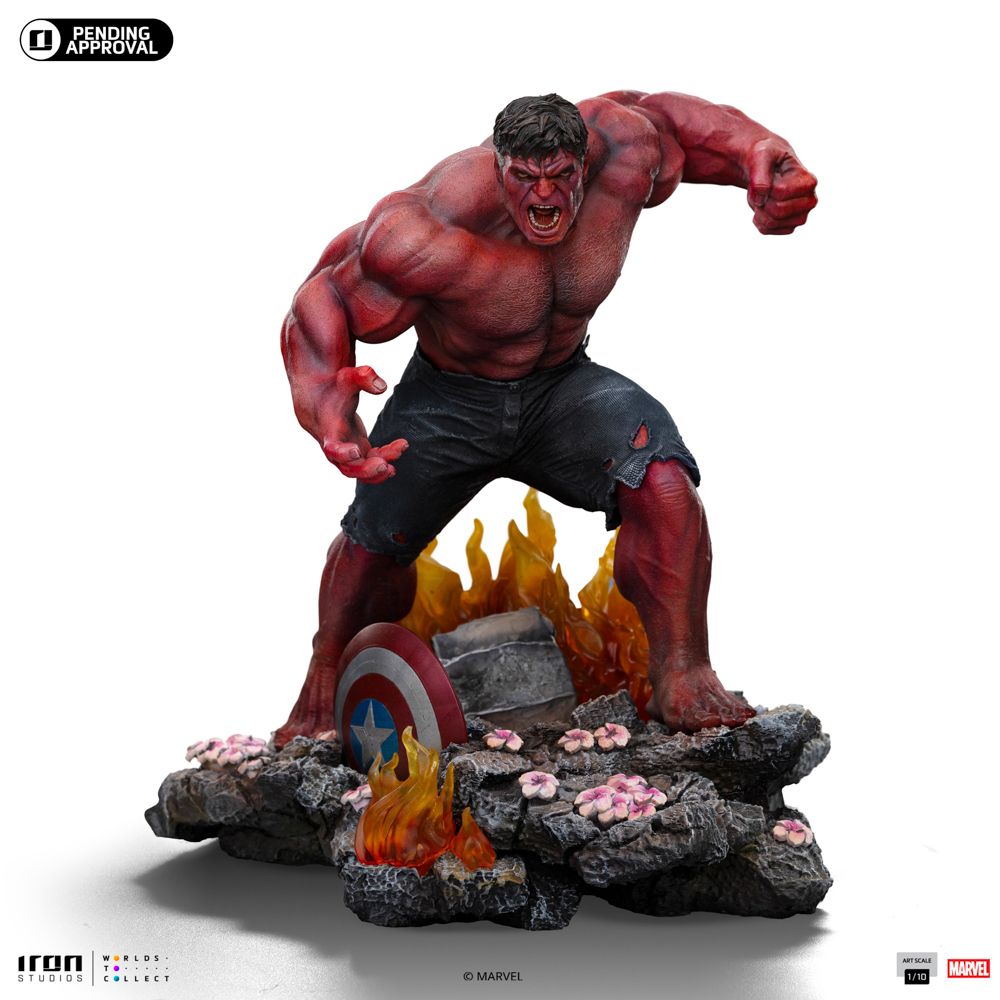 PRE-ORDER Iron Studios Red Hulk Marvel Art Scale 1/10
