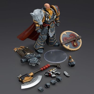 PRE-ORDER Joy Toy Warhammer 40k Space Wolves Legion Praetor with Power Axe and Combat Shield