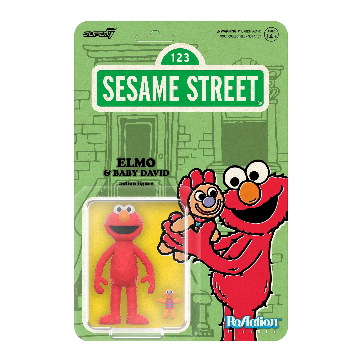PRE-ORDER Super7 Seasme Street Reaction Figures Wave 04 - Elmo