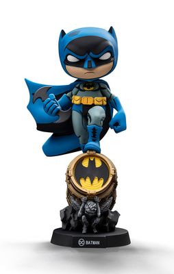 PRE-ORDER Iron Studios Batman on Batsignal (Blue Variant) Mini Co