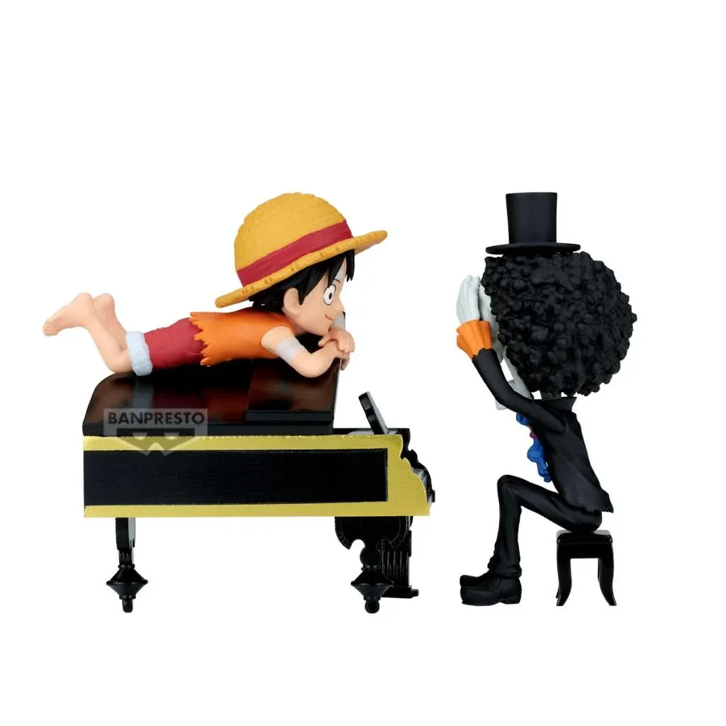 PRE-ORDER Banpresto One Piece World Collectable Figure Log Stories Monkey D Luffy &amp; Brooke That&#39;s Great After all This Time, He&#39;s Still?!!!
