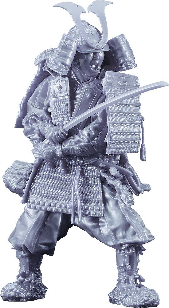 PRE-ORDER Good Smile Plamax Kamakura Period Armored Warriord 1/12 Silver Color Edition Plastic Model Kit