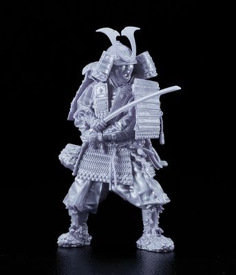 PRE-ORDER Good Smile Plamax Kamakura Period Armored Warriord 1/12 Silver Color Edition Plastic Model Kit