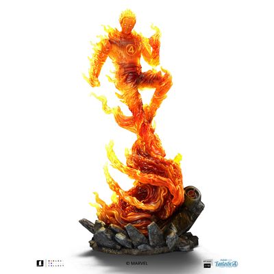 PRE-ORDER Iron Studios Human Torch - The Fantastic Four First Steps Art Scale 1/10