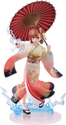 PRE-ORDER Good Smile A Certain Scientific Railgun T - Mikoto Misaka Furisode Kimono Ver. 1/7th Scale Figure