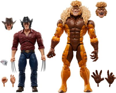 PRE-ORDER Hasbro Marvel LEgends Series Logan Vs Sabretooth 50th Anniversary 6&quot; Scale Action Figures